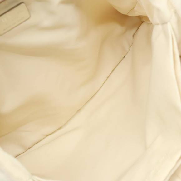 PRADA Hand Bag Nylon White Silver Auth 89620 - Picture 11 of 16